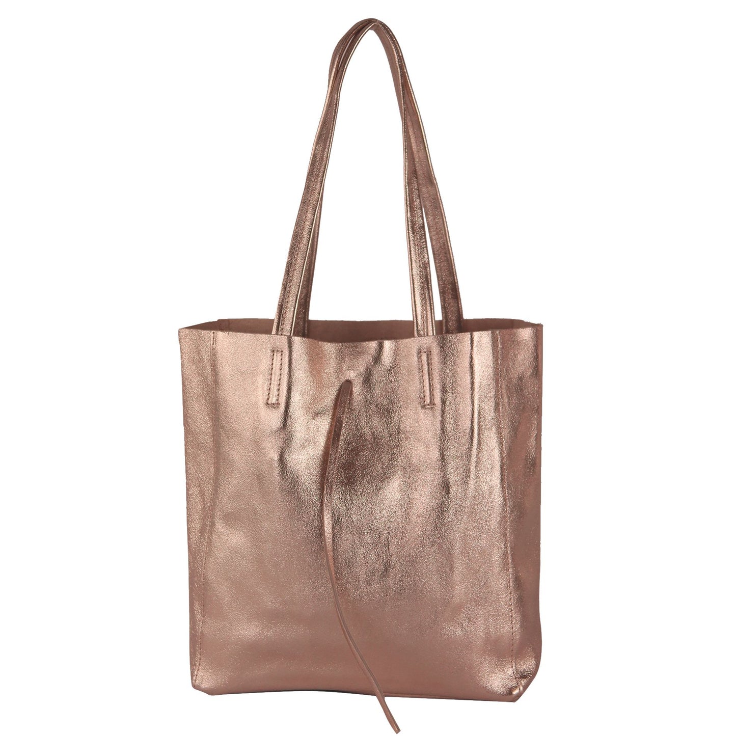 modamoda de - T253 - Ital. Henkeltasche mit Innentasche aus Leder