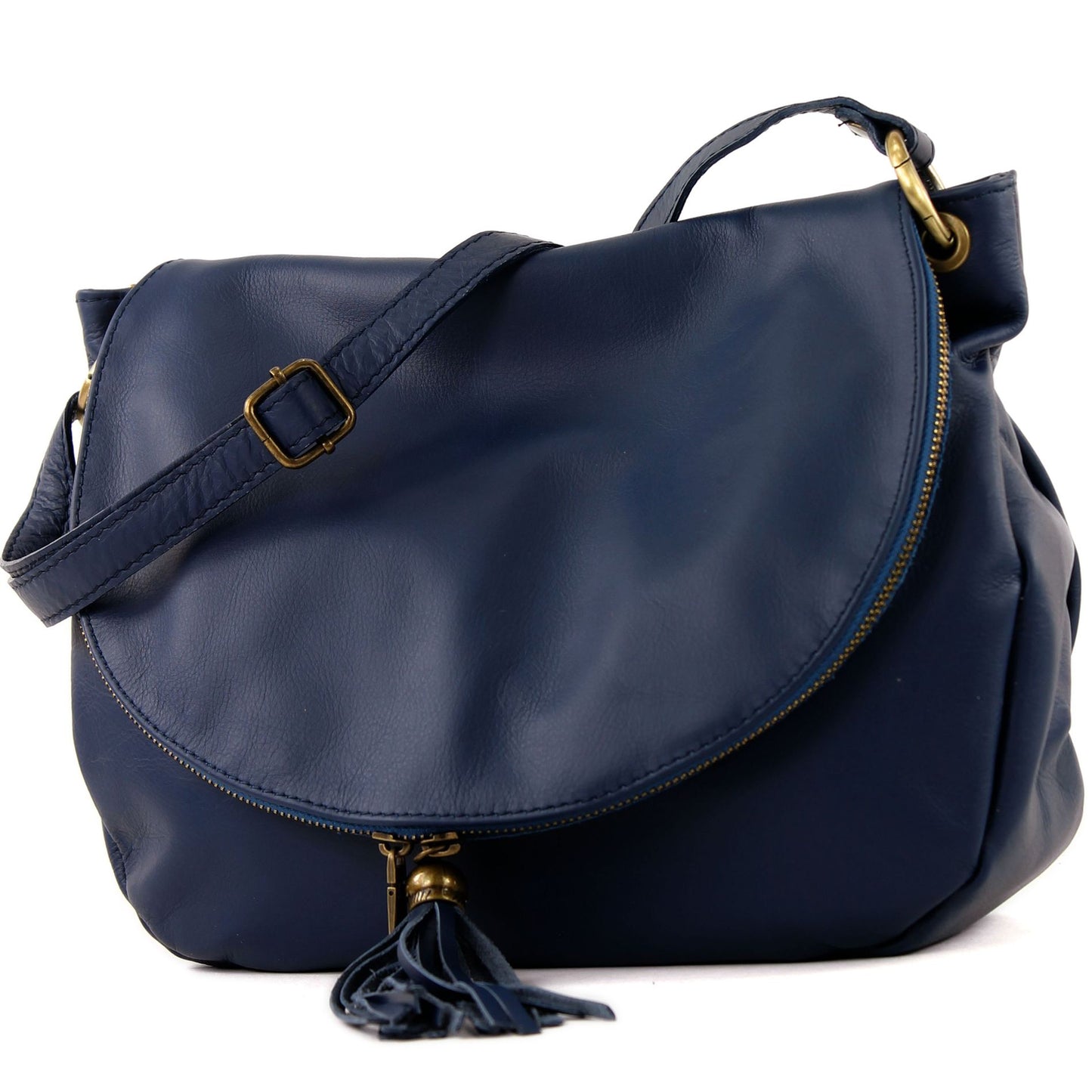 modamoda de - T40 - ital Schultertasche Umhängetasche Nappaleder