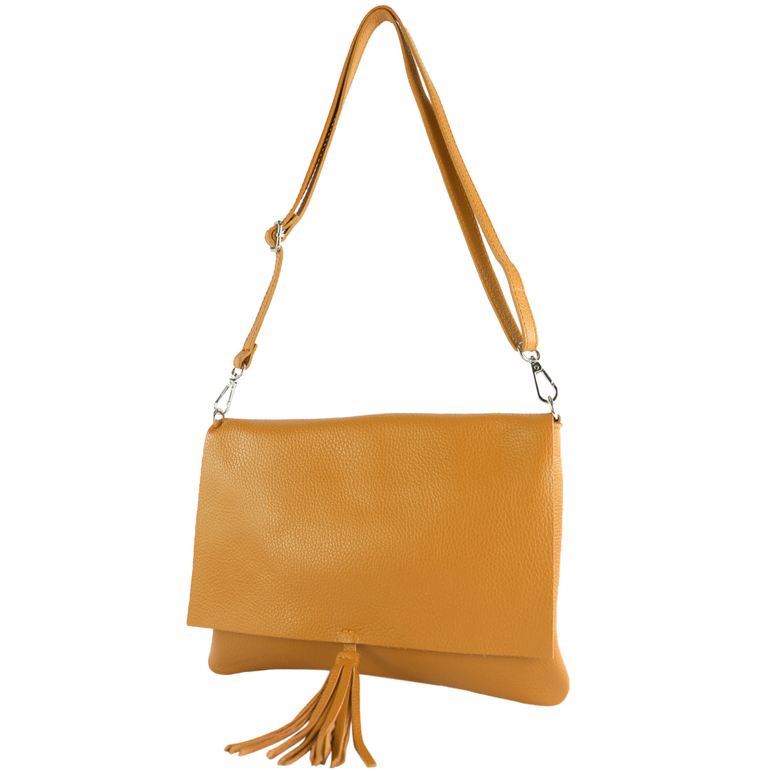 modamoda de - T241 - ital. Leder Clutch Umhängetasche Medium