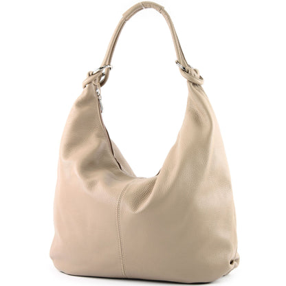 modamoda de 337 Damen Leder Schultertasche Shopper Large handmade in Italy