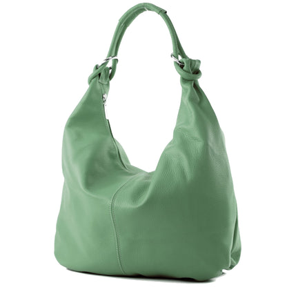modamoda de 337 Damen Leder Schultertasche Shopper Large handmade in Italy
