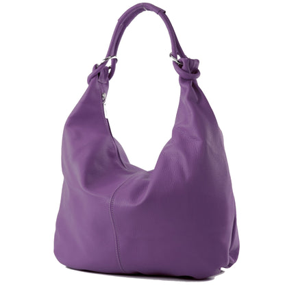 modamoda de 337 Damen Leder Schultertasche Shopper Large handmade in Italy