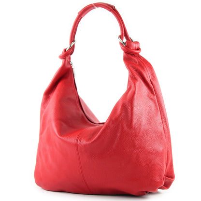 modamoda de 337 Damen Leder Schultertasche Shopper Large handmade in Italy