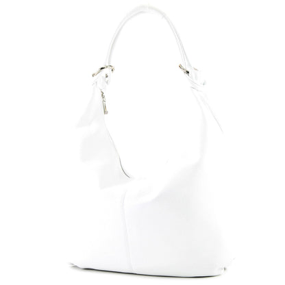 modamoda de 337 Damen Leder Schultertasche Shopper Large handmade in Italy