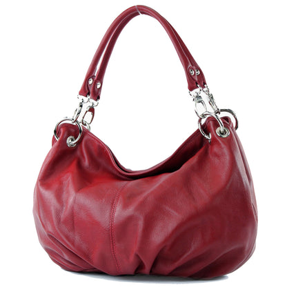 modamoda de IT40 Damen Leder / Nappaleder Schultertasche Hobo Bag handmade in Italy