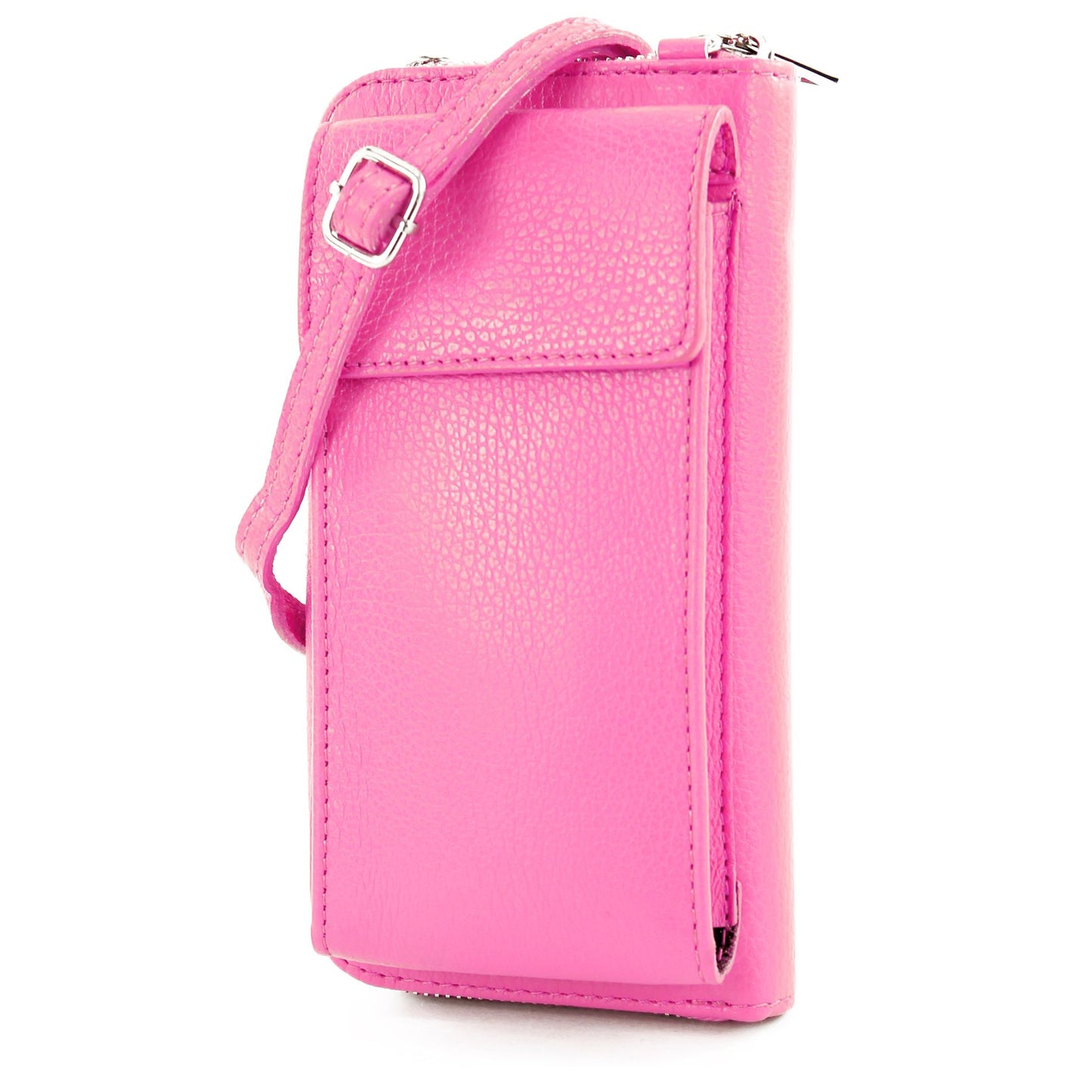 modamoda de P06 Damen Leder Umhängetasche Geldbörse Handytasche 6,5 Zoll handmade in Italy
