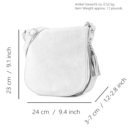 modamoda de -T06-B-WARE - ital. Umhängetasche aus Leder