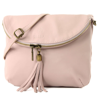 modamoda de T07 / T139 Damen Leder Umhängetasche, Klein, 2 Modelle, handmade in Italy