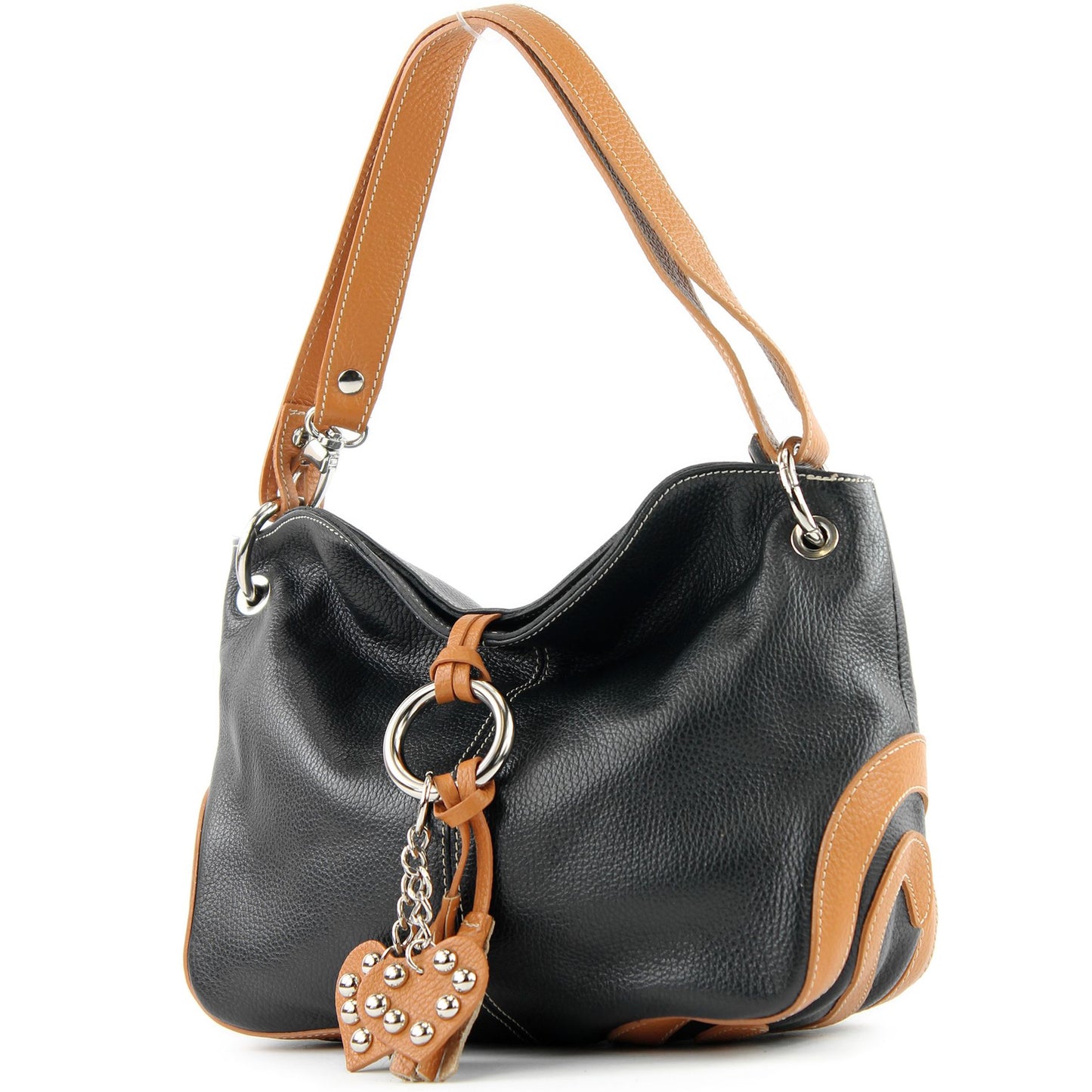 modamoda de - T10 -  ital. Leder Schultertasche Umhängetasche