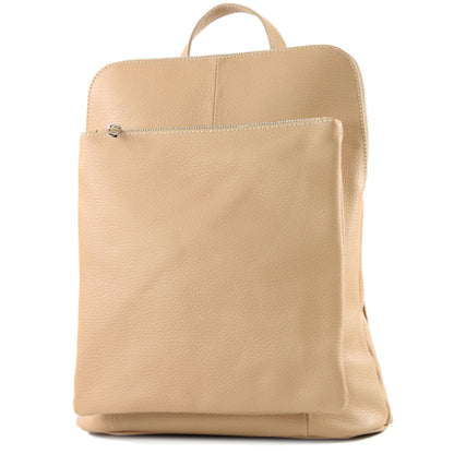 modamoda de T141 Damen Leder Rucksack Damentasche Schultertasche handmade in Italy