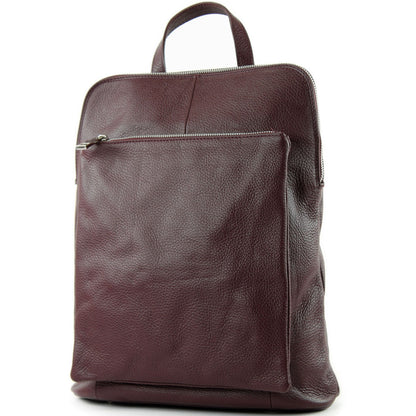 modamoda de T141 Damen Leder Rucksack Damentasche Schultertasche handmade in Italy