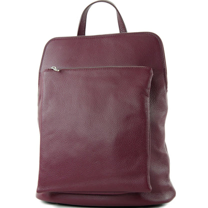 modamoda de T141 Damen Leder Rucksack Damentasche Schultertasche handmade in Italy