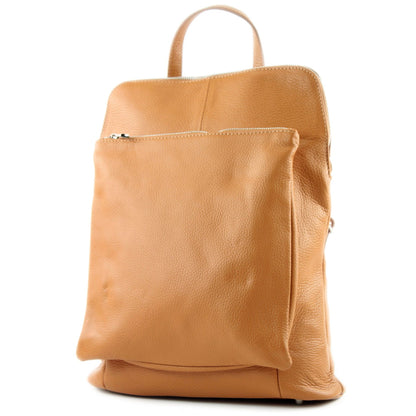 modamoda de T141 Damen Leder Rucksack Damentasche Schultertasche handmade in Italy