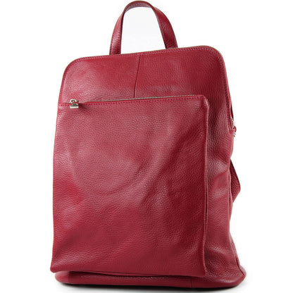 modamoda de T141 Damen Leder Rucksack Damentasche Schultertasche handmade in Italy