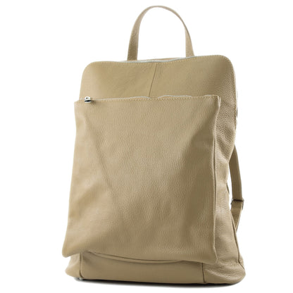 modamoda de T141 Damen Leder Rucksack Damentasche Schultertasche handmade in Italy