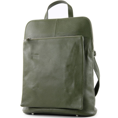 modamoda de T141 Damen Leder Rucksack Damentasche Schultertasche handmade in Italy