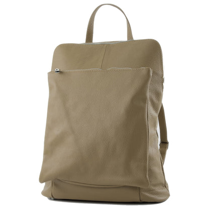 modamoda de T141 Damen Leder Rucksack Damentasche Schultertasche handmade in Italy