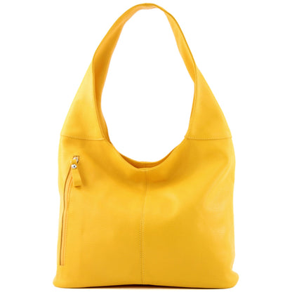 modamoda de T155 Damen Leder Shopper Schultertasche Large handmade in Italy