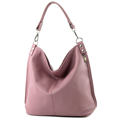 modamoda de - T177 -  ital. Damen Schultertasche aus Leder
