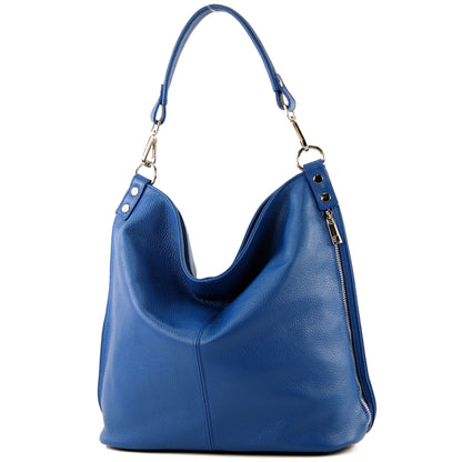 modamoda de - T177 -  ital. Damen Schultertasche aus Leder