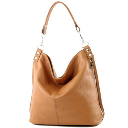 modamoda de - T177 -  ital. Damen Schultertasche aus Leder
