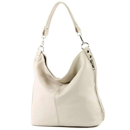 modamoda de - T177 -  ital. Damen Schultertasche aus Leder