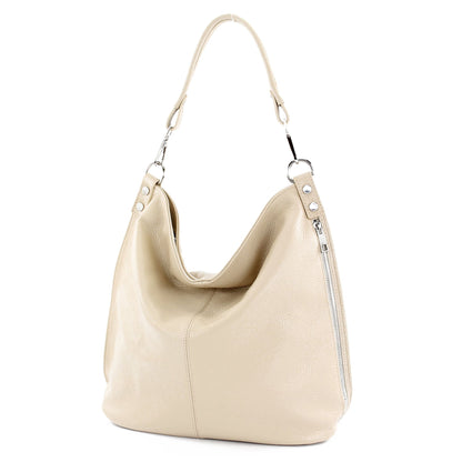 modamoda de - T177 -  ital. Damen Schultertasche aus Leder