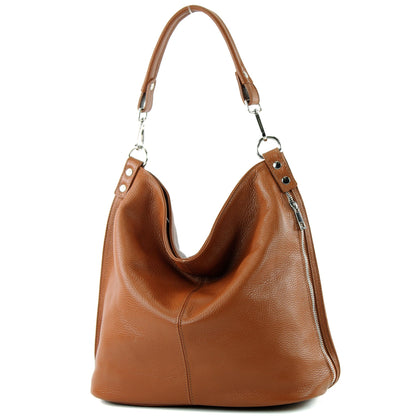 modamoda de - T177 -  ital. Damen Schultertasche aus Leder