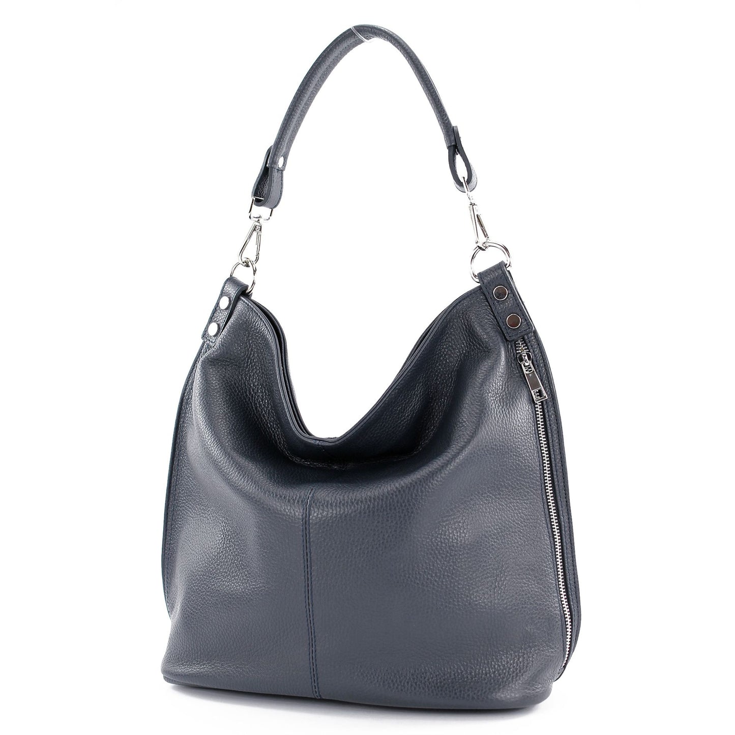 modamoda de - T177 -  ital. Damen Schultertasche aus Leder