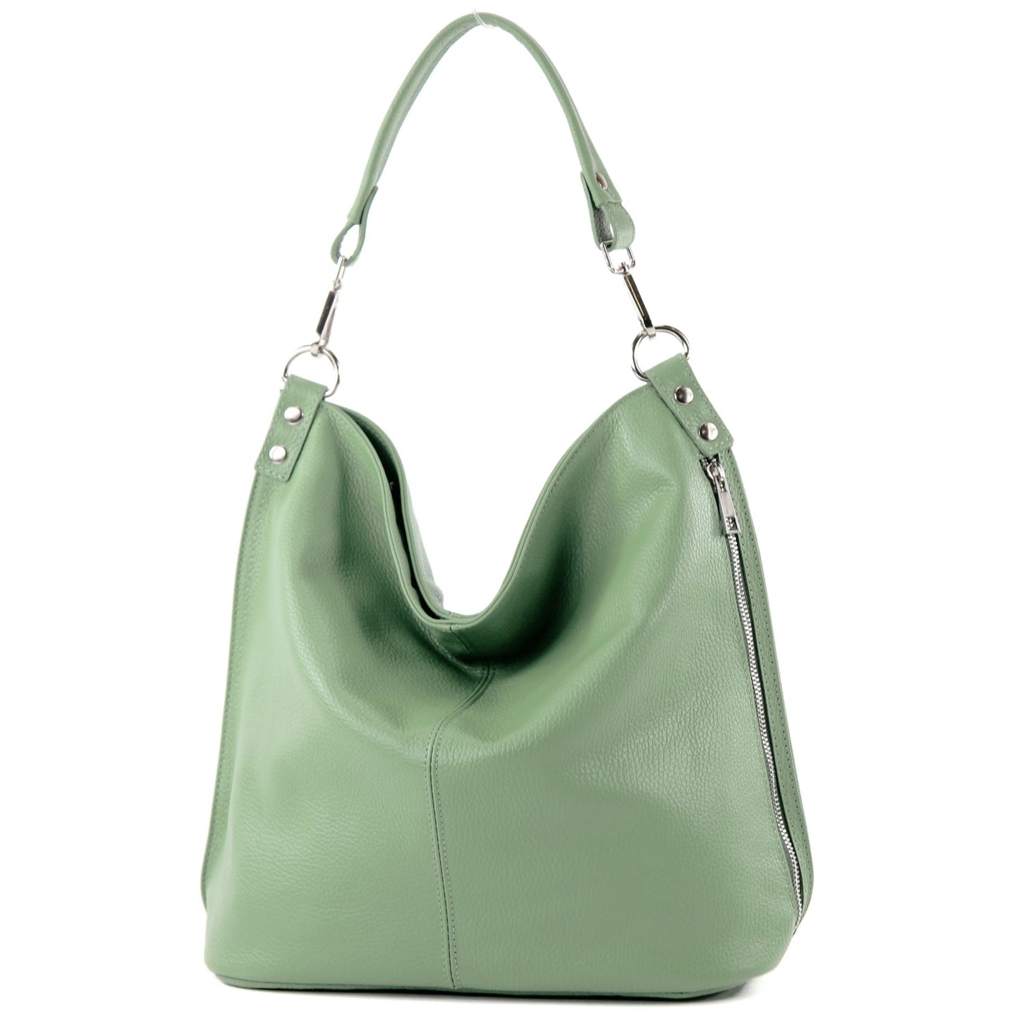 modamoda de - T177 -  ital. Damen Schultertasche aus Leder