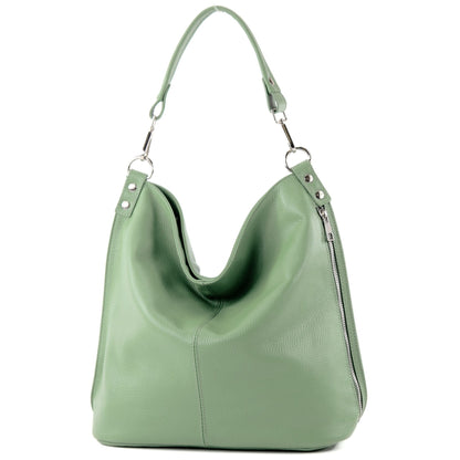 modamoda de - T177 -  ital. Damen Schultertasche aus Leder