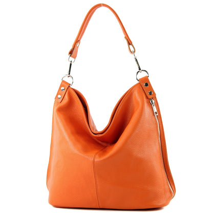 modamoda de - T177 -  ital. Damen Schultertasche aus Leder