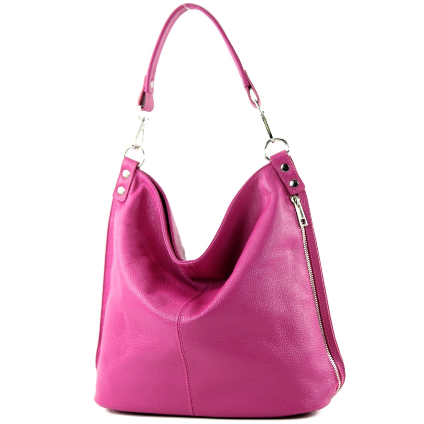 modamoda de - T177 -  ital. Damen Schultertasche aus Leder