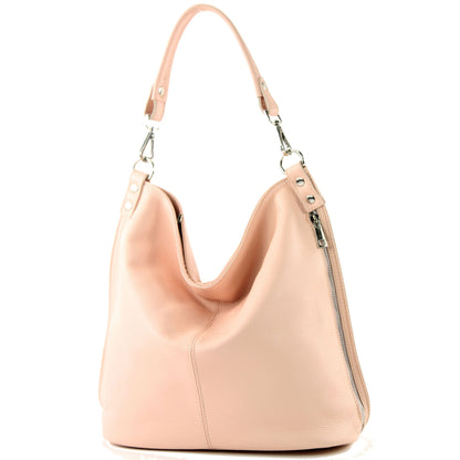 modamoda de - T177 -  ital. Damen Schultertasche aus Leder