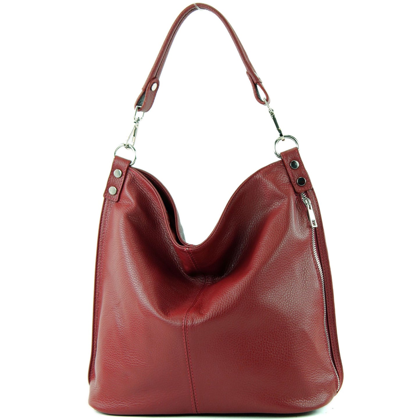 modamoda de - T177 -  ital. Damen Schultertasche aus Leder