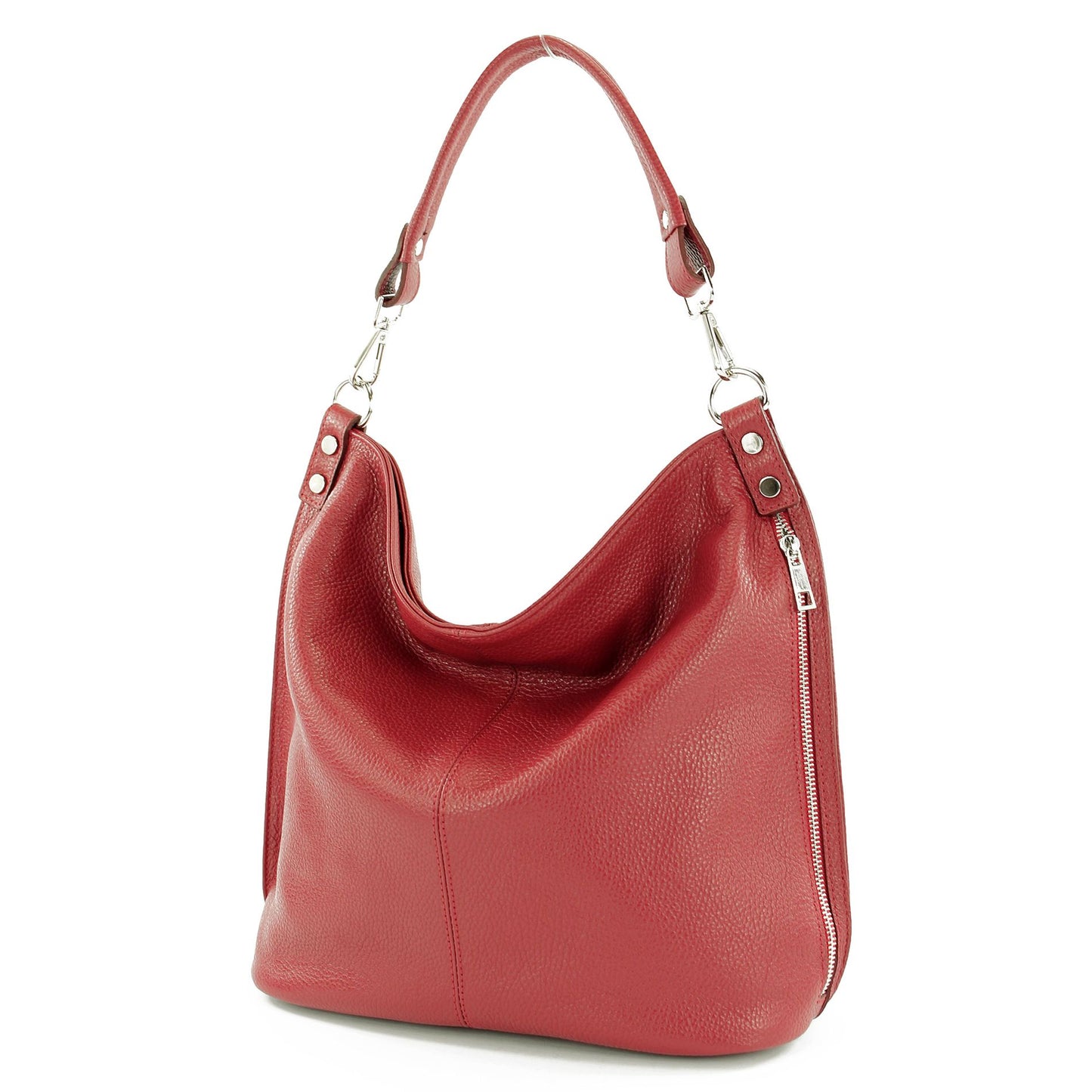 modamoda de - T177 -  ital. Damen Schultertasche aus Leder