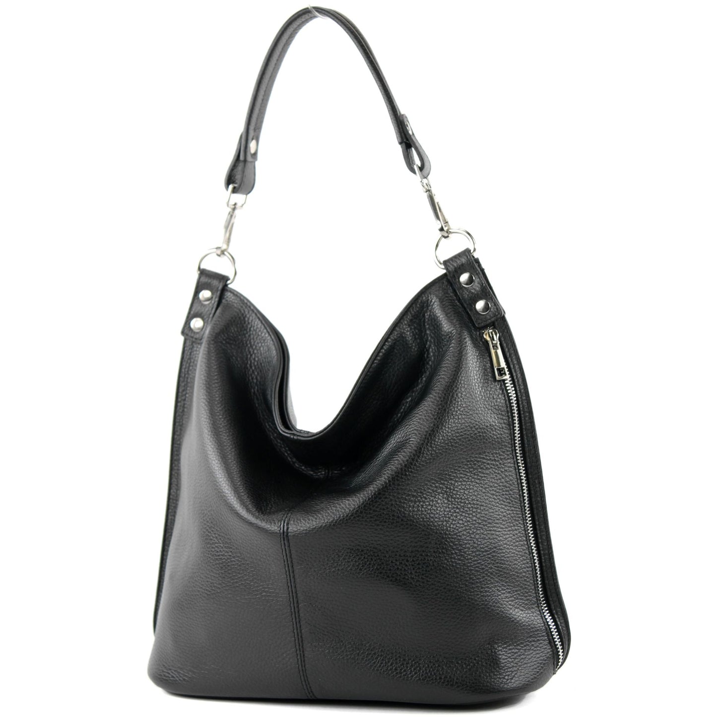 modamoda de - T177 -  ital. Damen Schultertasche aus Leder