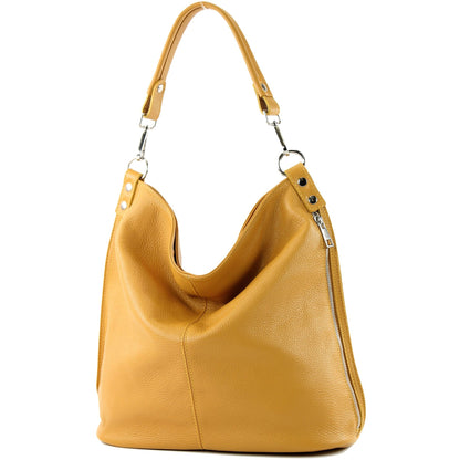 modamoda de - T177 -  ital. Damen Schultertasche aus Leder