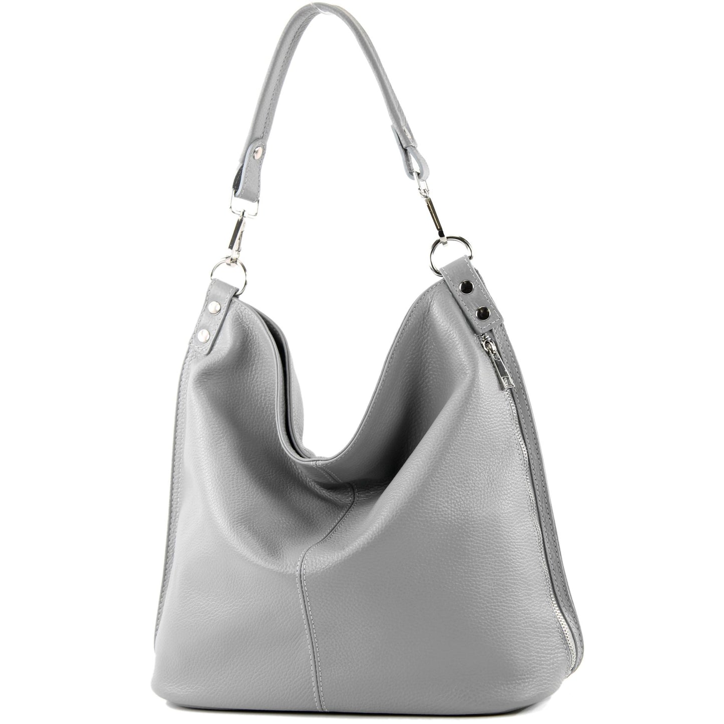 modamoda de - T177 -  ital. Damen Schultertasche aus Leder