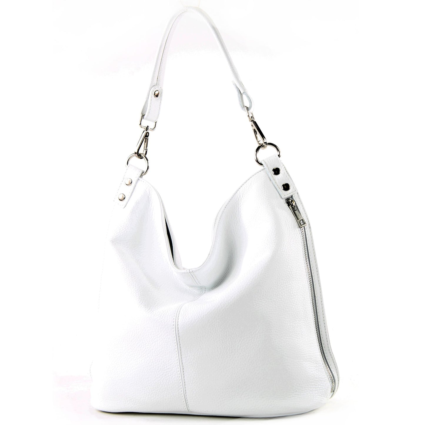 modamoda de - T177 -  ital. Damen Schultertasche aus Leder