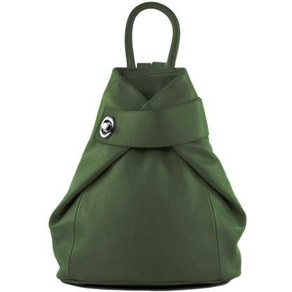 modamoda de - T179 - ital: Damen Rucksack Tasche aus Leder