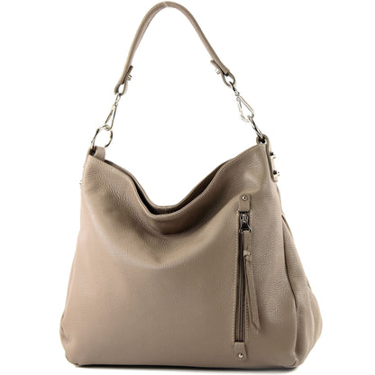 modamoda de T183 Damen Schultertasche Handtasche Tragetasche Echtleder Groß handmade in Italy