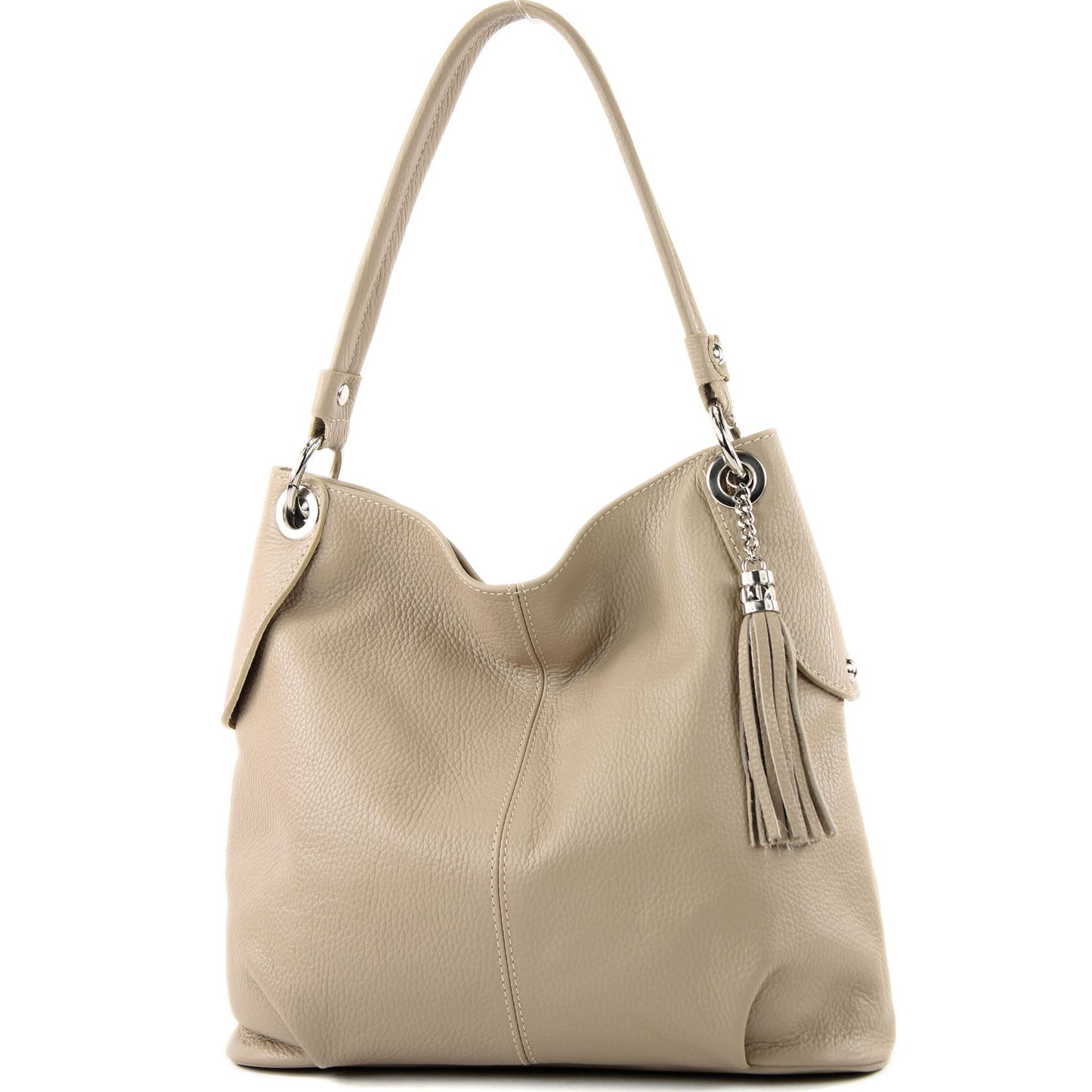 modamoda de T185 Damen Leder Schultertasche Handtasche handmade in Italy