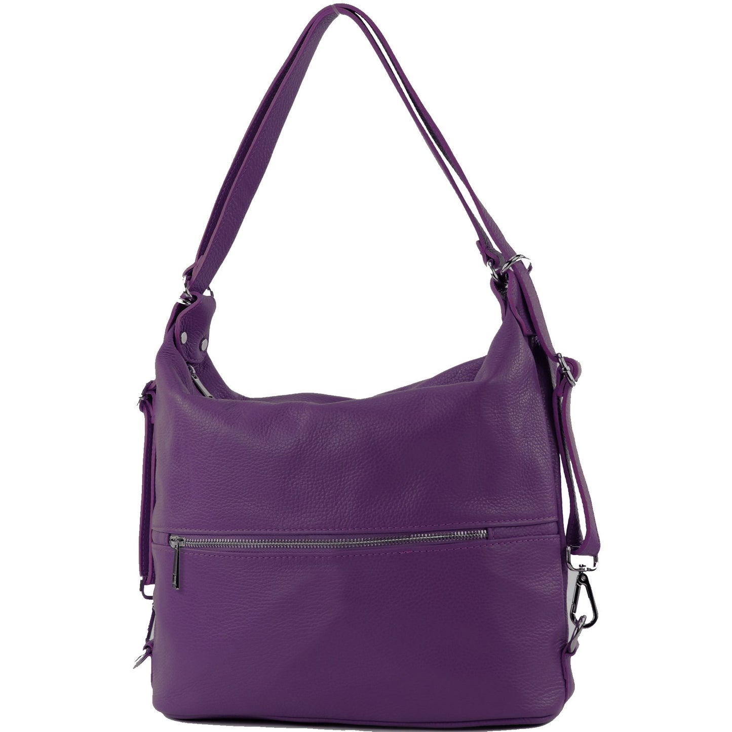 modamoda de T189 Damen Leder Rucksack Damentasche 2in1 handmade in Italy