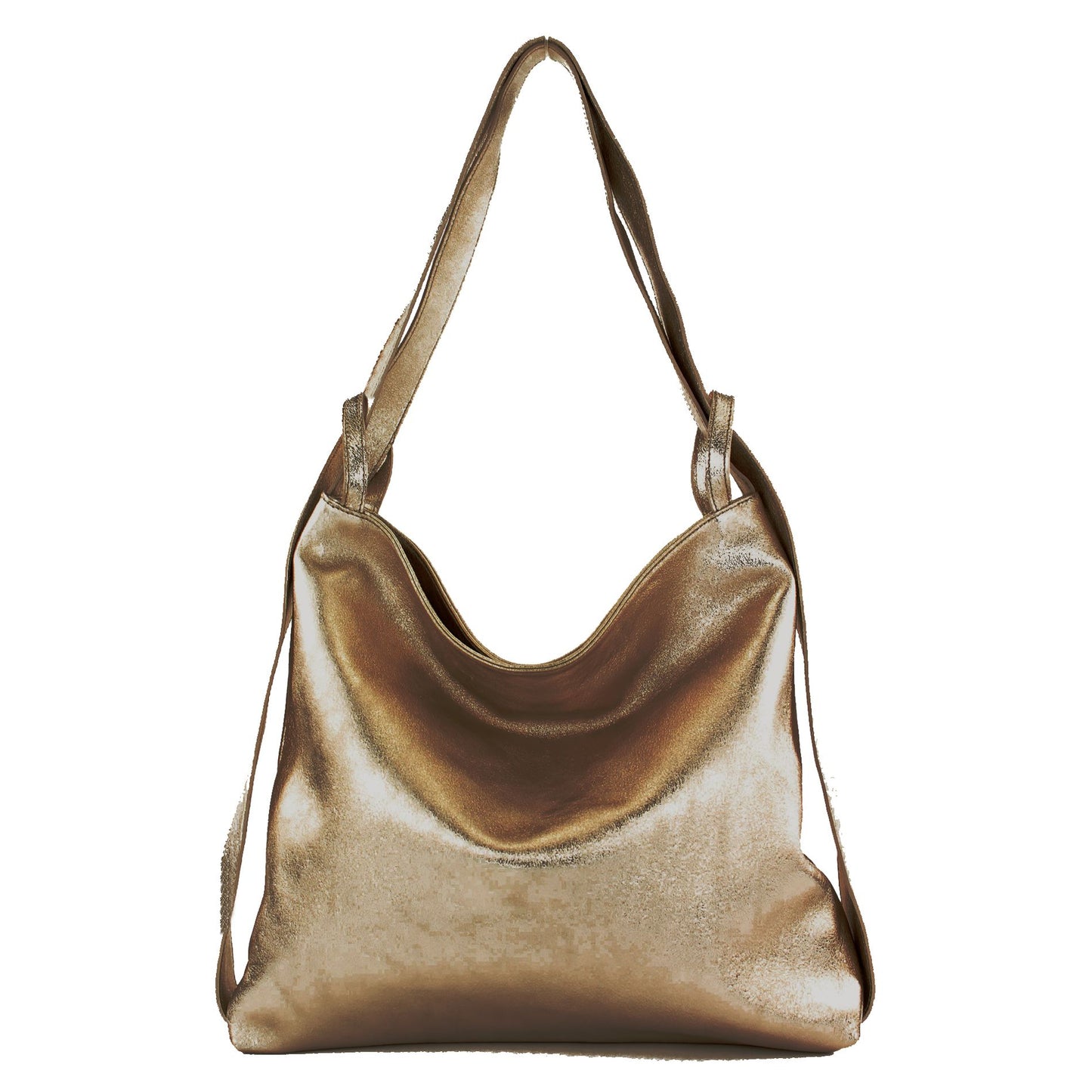 modamoda de T192 Damen Leder Rucksack Schultertasche 2in1 handmade in Italy
