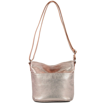 modamoda de T198 kleine Damen Leder Umhängetasche Schultertasche handmade in Italy