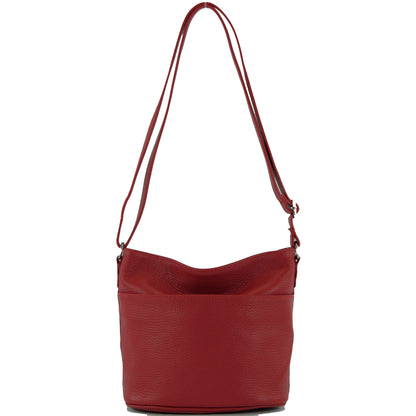 modamoda de T198 kleine Damen Leder Umhängetasche Schultertasche handmade in Italy