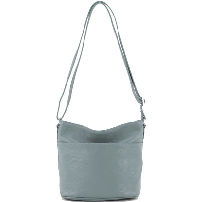modamoda de T198 kleine Damen Leder Umhängetasche Schultertasche handmade in Italy