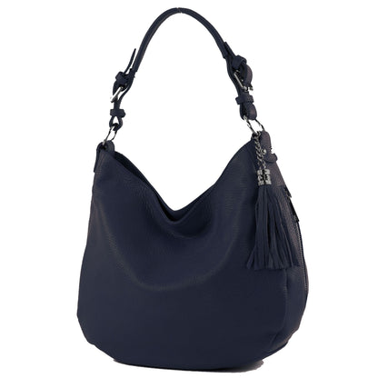 modamoda de T200 Damen Leder Schultertasche Henkeltasche handmade in Italy