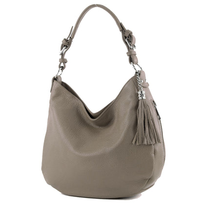 modamoda de T200 Damen Leder Schultertasche Henkeltasche handmade in Italy